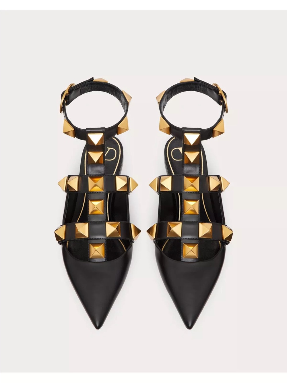 NIB Valentino Garavani Roman Stud Ballet Flats in Calfskin